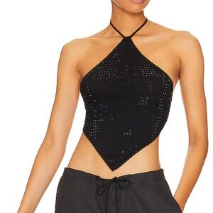 OW Collection Verda Top in Black Caviar - Revolve